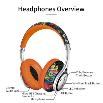 Bluedio A2 (Ar) Bluetooth Fone De Ouvido/Fone De Ouvido Impresso Fones De Ouvido Sem Fio Para O 4.2 De Música Bluetooth Fones De Ouvido