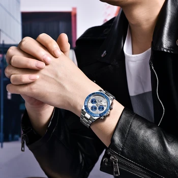 PAGANI DESIGN Homens Relógios esportivos de Luxo Relógio de Quartzo Homem Casual Militar Impermeável de Aço Inoxidável do Relógio de Pulso Relógio Masculino