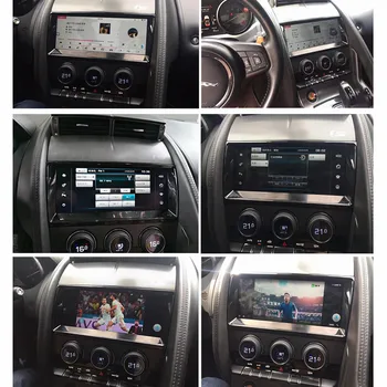 Android 9.0 Para o Jaguar F-TYPE 2013 Car Multimedia Player Recodificador de GPS de Navegação Automática de Áudio, Rádio Estéreo Chefe da Unidade DSP