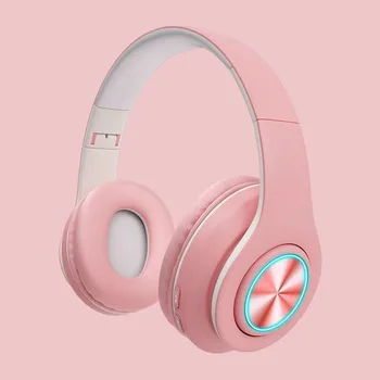 Macaron V5.0 Fone de ouvido Bluetooth fone de ouvido sem Fio Colorido Luz de Esportes Fone de ouvido Fones de ouvido Para PC Jogo de Telefone de Música 2020 Novo