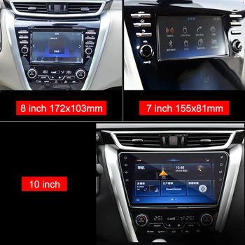 Para Nissan Murano 2016 2017 2018 2019 Vidro Temperado de Carro GPS de Navegação de Protetor de Tela do Filme de Toque do LCD Protetor Adesivo