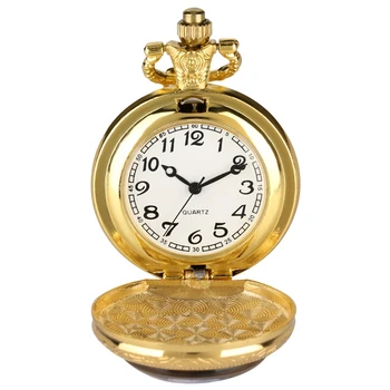 Preto/Bronze/Prata/Ouro Harry 9 3/4 Plataforma de King's Cross Quartzo Relógio de Bolso Cadeia de Colar de corrente de relógio Relógio Pingente de Arte Colecionáveis