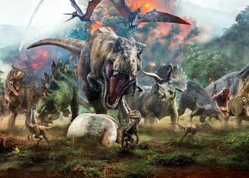 Fotografia Pano De Fundo Jurassic Park Mundo Dinossauro Tema De Festa Estúdio Fotográfico Foto De Plano De Fundo De Aniversário, Decorações Prop