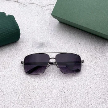 2021 nova couro de crocodilo homens óculos de sol retro homens óculos de sol de marca de moda design de óculos de sol óculos de condução uv400