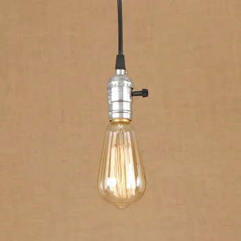 Vintage ferro pintado de suspensão de fixação de lâmpadas E27 do DIODO emissor de luz 220V luminária 12 estilos de restaurante, quarto sala cozinha, café, loja de