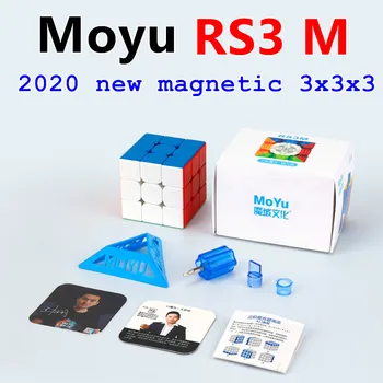 2020 MoYu MFRS3 M Cubos 3x3x3 Magnético magia MFRS 3M de quebra-cabeça cubo mágico 3x3 MF RS3 Cubo 3x3x3 Velocidade Cubo de Brinquedos Para adultos e crianças