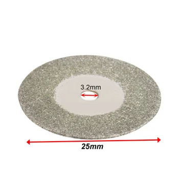 10x de Mini Discos de Corte de Diamante Roda de Pás Definida+ 2 brocas Para Ferramenta rotativa