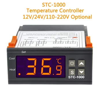 STC-1000 Temperatura do Termostato Controlador de Controlo de Aquecimento Arrefecimento Temp Controle Thermoregulator para Ovo de Incubadora de 12V/24V/220V