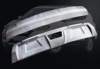 Carro-styling Para Nissan X-Trail T32 2017 2018 2019 2020 metal frontal /traseiro pára-choques inferior do protetor do protetor acessórios