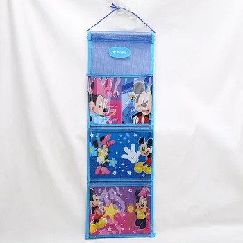 Disney Princess Congelados ELSA crianças brinquedos de armazenamento do saco de suspensão roupeiro de armazenamento de parede de porta de bolso de trás de classificação saco mochila de pelúcia