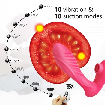 10 Velocidades Vagina Chupar o Vibrador de Ponto G de Vibração Otário Sexo Oral de Sucção do Clitóris Estimulador do Massager do Brinquedo do Sexo para Mulheres