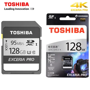 Original TOSHIBA SD Cartão de 32GB e 128GB 64GB SDHC SDXC UHS-I U1 Flash de Memória SD Cartão de Class10 100MB/S, Cartão de Câmera Full HD Canon