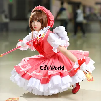 Cardcaptor Sakura Kinomoto Sakura Vestido De Uniforme E Equipamento De Anime Personalizar Trajes Cosplay