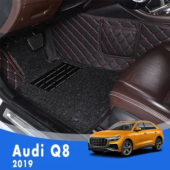 Tapete Para Carros Personalizados Para Audi P8 2019 Luxo Dupla Camada De Fio De Loop Pedal De Tapetes Acessórios Do Carro Do Interior De Auto Estilo Tapetes