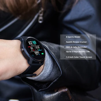 Homens novos para Smart Watch S08 Além de Fitness Tracker Monitor de Ritmo Cardíaco e Pedômetro IP68 Waterproof Mulheres Smartwatch Para Android IOS Pho