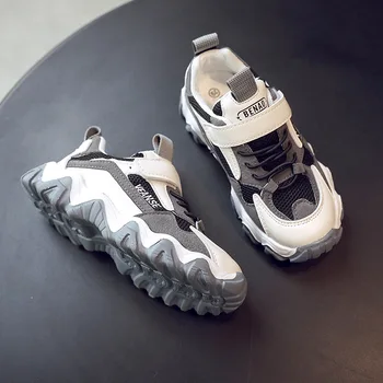 ULKNN Tênis para meninas meninos 2020 primavera novos sapatos infantis para crianças do bebê versão coreana casuais sapatos de sapatos da maré estudante
