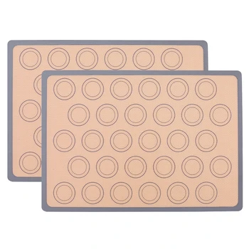 Silicone de Macaron de Cozimento Tapete de 0,75 mm, antiaderente Liner de Silicone para Assar Panelas e Rolando–Macaron, produtos de Pastelaria, Biscoitos, Pão de Fazer