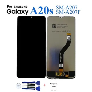 Para Samsung A20s A207 SM-A207F Display Tela Lcd de Substituição Para Samsung A20s SM-A207F do conjunto do Digitador do Painel de Toque Módulo