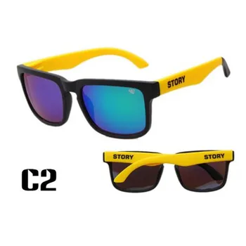 Retro KEN BLOCK Óculos de sol dos Homens Moldura Quadrada Clássica Marca de Designer De 2018 Raios Quentes de Condução Masculina Óculos de Sol com Tons oculos UV400