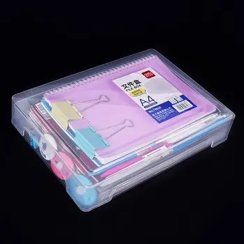 A4 plástico transparente portátil arquivo caixa à prova de Umidade portátil de dados de caixa de