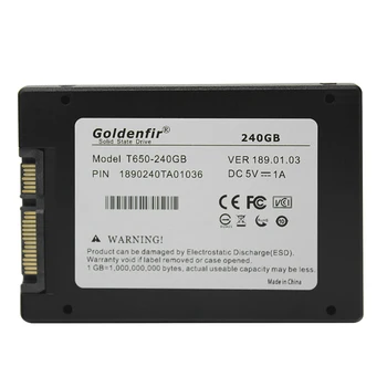 Goldenfir 2.5 SATA2 SATA3 SSD 60GB 16GB 240GB SSD 120GB 240g de estado sólido interna 360g 480 500 960 g 1t disco rígido para o Computador