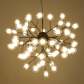 Novo LED Moderna firefly sputnik Lustre luz elegante galho de árvore chandelier, lâmpada decorativa do teto chandelies de suspensão
