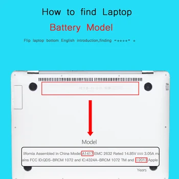 FERISING Novo Original A1382 Laptop Bateria Para MacBook Pro 15 