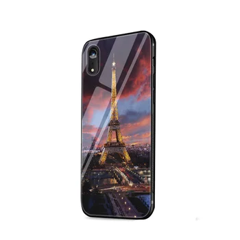 Desxz Caso de Telefone para o iphone 7 8 5 5 6 6 11 Pro Max X XR XS XS Max Vidro TPU Paris, a Torre Eiffel, a Moda Bonito Tampa