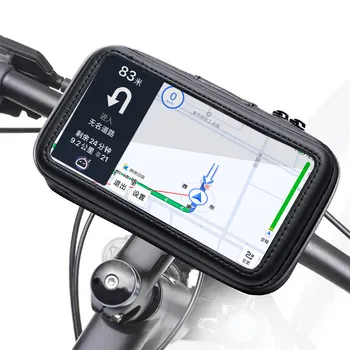 Inventor dos peixes de saco impermeável Bicicleta Motocicleta Titular com Saco Impermeável Suportes do telefone do Suporte Para o iPhone Samsung em seu GPS