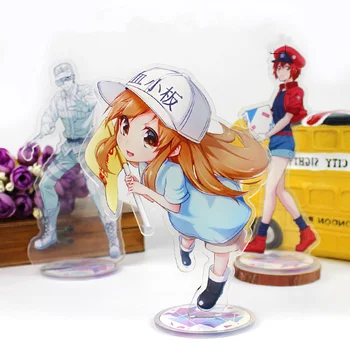 Anime Células ao Trabalho de Acrílico com Suporte de Brinquedos Bonito Anime Meninas Pletelet Figura Decoração Figura de Ação DIY Colecionável Brinquedo Presentes