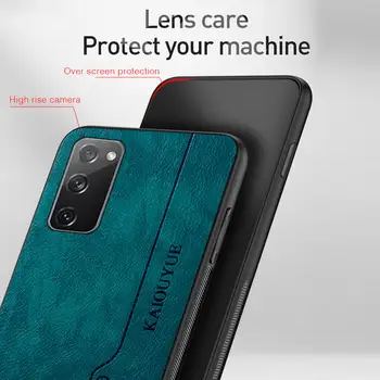 Luxo Flip do Telefone de Couro Case Para Samsung Galaxy S20 FE Caso, à prova de Choque Suave Tampa Traseira em Samsun S20 FE S 20 Edição Divertida de Armadura