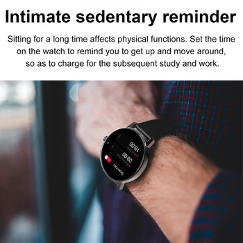 LEMFO Smart Watch 390*390 Amoled HD Tela de Chamada Bluetooth frequência Cardíaca dos Homens Relógios L01 Nordic52840 2021 para Android IOS