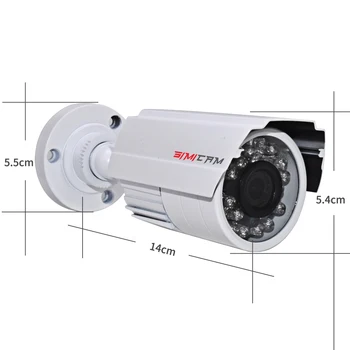 5MP 2MP Analógico AHD Câmera de Vigilância de Vídeo NTSC/PAL Bala de Metal Impermeável do CCTV DVR da Câmera da Visão Nocturna de Vigilância de Segurança