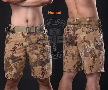 Verão de novo Nômade Militar Shorts Joelho Comprimento de Calças Curtas para a Formação de Camuflagem Ripstop Kryptek Exército Shorts Leve