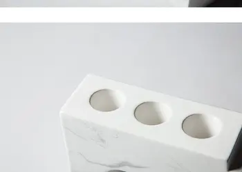 Arte Cerâmica Moderna Castiçal Branco Nórdico Suportes De Vela Tealight Vela Stand De Casamento Centrais Casa Decoração Idéias De Presentes