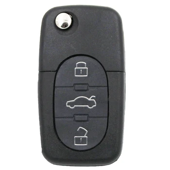 3 Botão de Dobramento Remoto Chave de Controle de corrente de relógio Para a Audi Para A3 A4 A6 Antigo Modelo de 433.92 Mhz Com ID48 Chip 4DO 837 231 N/K/A 1J0 959 753 B