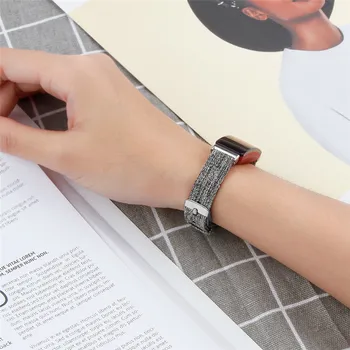 Lona Faixa de Relógio Para o Fitbit Inspirar Inteligente Pulseira de Tecer Correia de Substituição Para o Fitbit Inspirar RH Pulso Ciclo de Esportes Correa