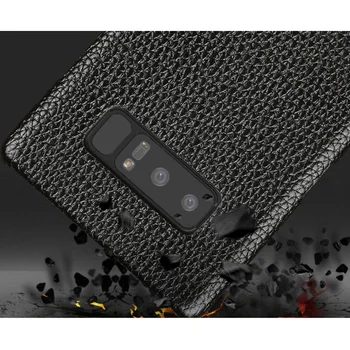 Couro genuíno textura de Lichia protetora para Samsung S10 plus S9 S8 nota 10Pro 9 8 telefone da empresa case para Samsung A70 A50