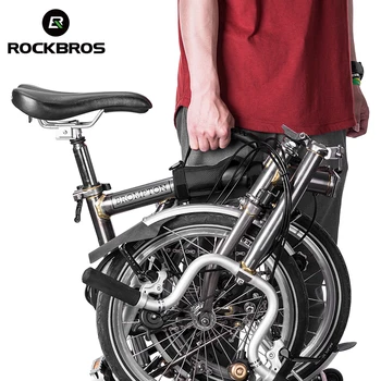 ROCKBROS Bicicleta Dobrável Quadro de Levar a Alça de Ombro suporte Bicicleta Alça de Pega Para a Brompton, Bike Bicicletas de Ciclismo Acessórios