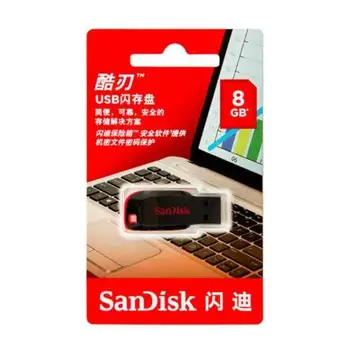 SanDisk Disco USB Pen Drive de 32GB 64GB 8GB 16GB USB Pendrive CZ50 8GB 16GB 32GB 64GB Pendrive USB 2.0 Flash Drive Frete Grátis