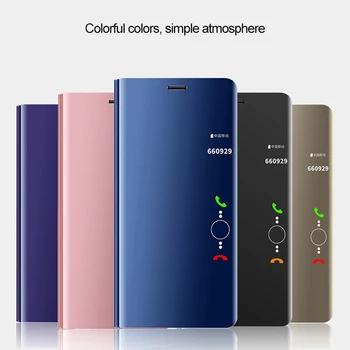 Luxo com Vista Smart Flip Case Para Samsung Galaxy A10 fundas original Suporte Magnético de Couro Etui A 10 SM A105 A105F Tampa do Telefone
