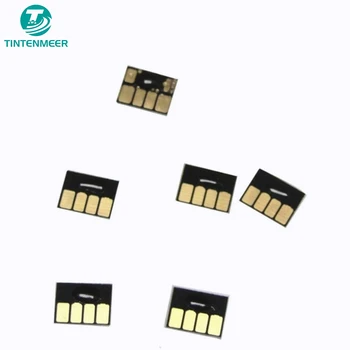 TINTENMEER excelente qualidade Reutilizável cartucho de Auto reset chip 6 cores como definir compatível para HP 72 para T1100 T610 T790 T1200