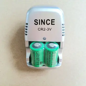 Novo 3 V, carregador de bateria CR2 + 4 pcs .. 15270 CR2 800 mAh recarregável 3 V bateria, câmera digital feita por bateria especial
