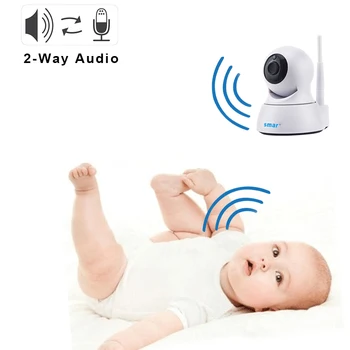 Smar Segurança Home 720P Câmera IP Wi-Fi sem Fios Mini Câmera de Rede de Vigilância Wifi Visão Noturna da Câmera do CCTV Monitor do Bebê
