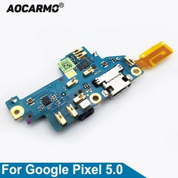Tipo-C Porta de Carregamento USB Carregador Dock Conector de Antena Mic Microfone cabo do Cabo flexível da Placa de Circuito Para HTC Google Pixel 5.0