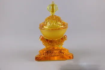 Budista Suprimentos para Buda Lâmpada Rituais Tântricos de Vidro Artesanato Toba Budismo Tibetano Decoração de Casa