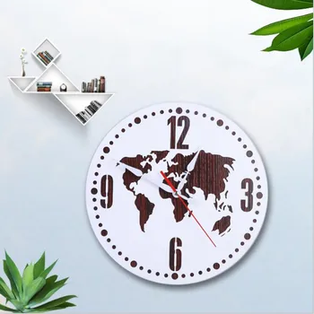 Europeia minimalista mapa relógio de parede moderno de moda acrílico relógio de parede quartz wanduhr silêncio klok relógios de parede decoração da casa