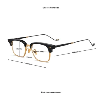 2021 Marca de titânio óculos de armação homens miopia do olho da prescrição armações de óculos para mulheres coreano de design de moda Praça óculos