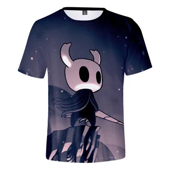 Jogo quente Oco Cavaleiro 3D Print T-Shirt de Homens e Mulheres, Meninos/Meninas de Streetwear Hip Hop de Manga Curta Anime T-shirt de Verão Tops Plus Size