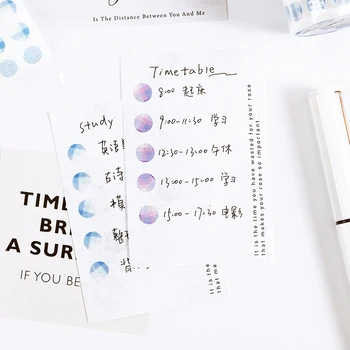 8PCS/MONTE xadrez dot série adesivo de DIY da etiqueta de papel decorativo de fita de papel, fita adesiva fita washi